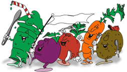 marching vegetables